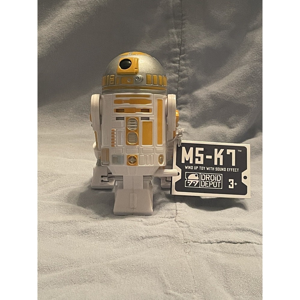 NEW Walt Disney Parks Star Wars Galaxy Edge Droid Depot M5-K7 Wind Up Toy Sound